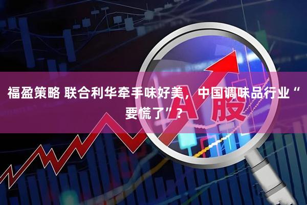 福盈策略 联合利华牵手味好美，中国调味品行业“要慌了”？