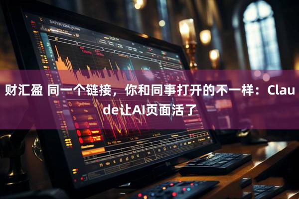 财汇盈 同一个链接,你和同事打开的不一样:Claude让AI页面活了